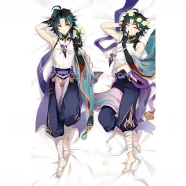 Genshin Impact Dakimakura Xiao Body Pillow Case 03