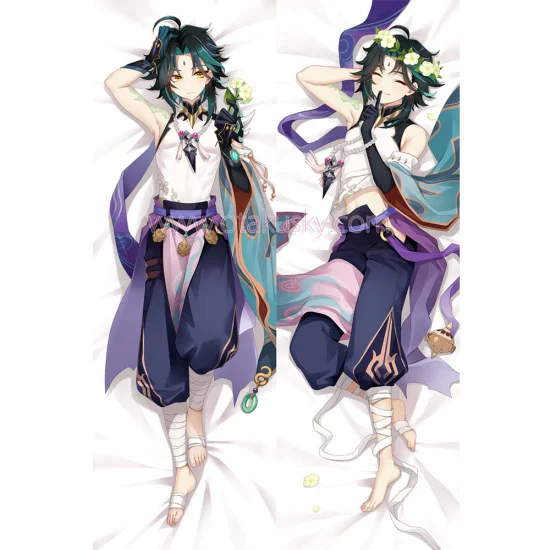 Genshin Impact Dakimakura Xiao Body Pillow Case 03 - Click Image to Close