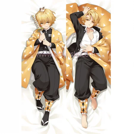 Demon Slayer Dakimakura Agatsuma Zenitsu Body Pillow Case