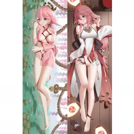 Genshin Impact Dakimakura Yae Miko Body Pillow Case 16