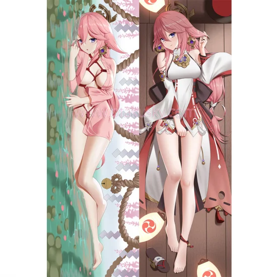 Genshin Impact Dakimakura Yae Miko Body Pillow Case 16 - Click Image to Close