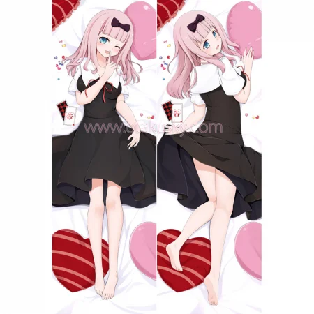 Kaguya-sama Dakimakura Fujiwara Chika Body Pillow Case 05