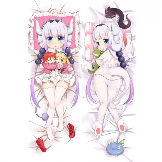 Miss Kobayashi's Dragon Maid Dakimakura Kanna Body Pillow Case 09 - Click Image to Close