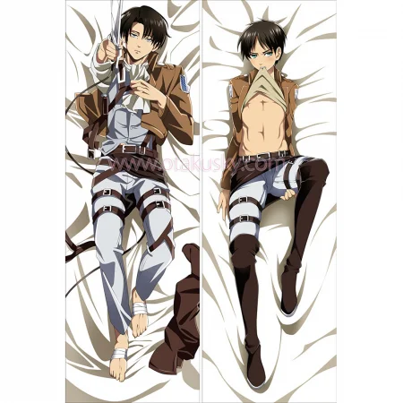 Attack on Titan Dakimakura Levi Eren Yeager Body Pillow Case 04