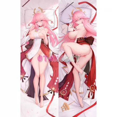 Genshin Impact Dakimakura Yae Miko Body Pillow Case 35