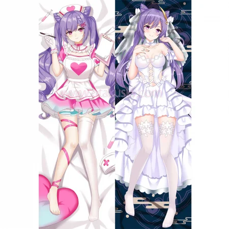 Genshin Impact Dakimakura Keqing Kokusei Body Pillow Case 19