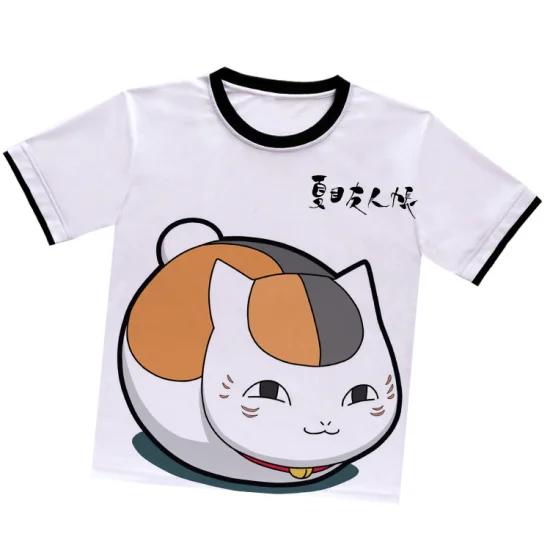 Natsumes Book of Friends Madara Nyanko Sensei White T-Shirt - Click Image to Close