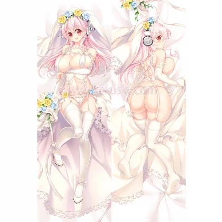 Super Sonico Dakimakura Body Pillow Case 04