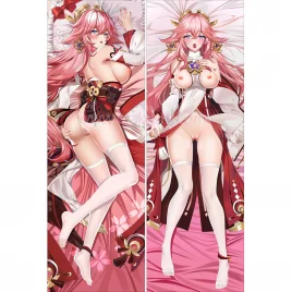 Genshin Impact Dakimakura Yae Miko Body Pillow Case 06