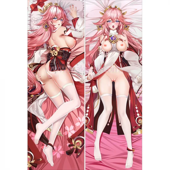 Genshin Impact Dakimakura Yae Miko Body Pillow Case 06 - Click Image to Close