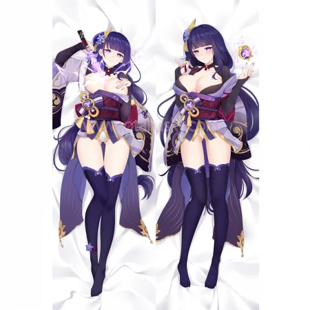 Genshin Impact Dakimakura Baal Raiden Shogun Body Pillow Case 02