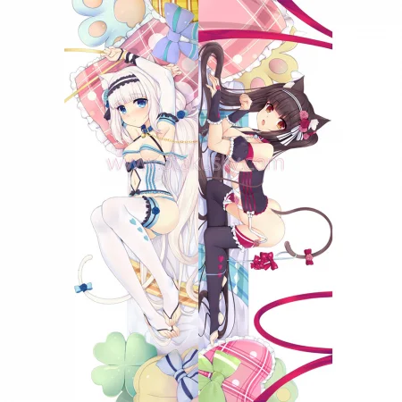 Nekopara Dakimakura Chocola Vanilla Body Pillow Case 04