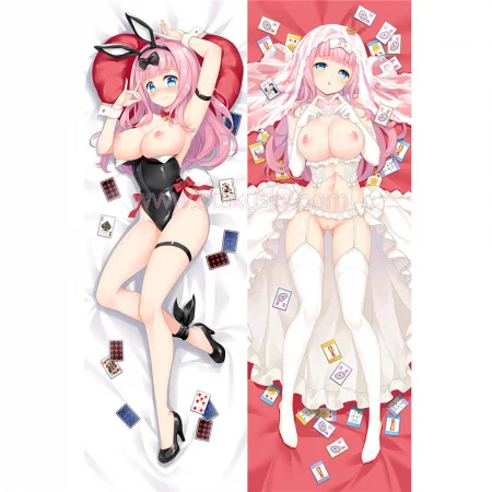 Kaguya-sama Dakimakura Fujiwara Chika Body Pillow Case 16