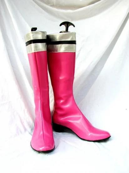 Tokusou Sentai Dekaranger Pink Cosplay Boots