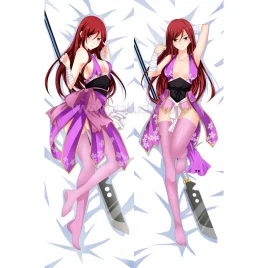 Fairy Tail Dakimakura Erza Scarlet Body Pillow Case 05