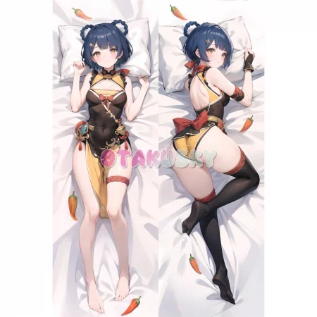 Genshin Impact Dakimakura Xiangling Body Pillow Case 04