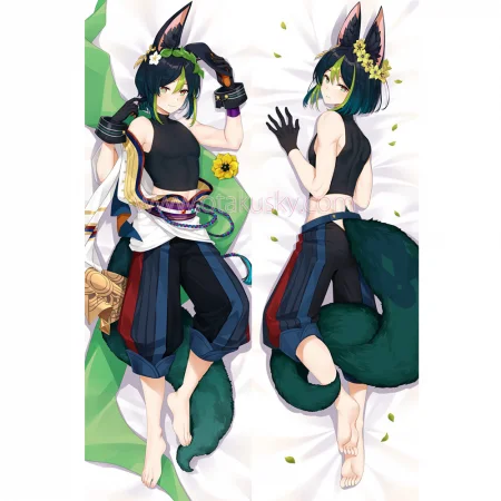 Genshin Impact Dakimakura Tighnari Body Pillow Case 05