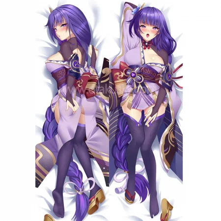 Genshin Impact Dakimakura Baal Raiden Shogun Body Pillow Case 04