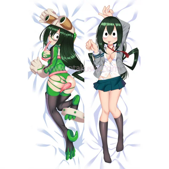 My Hero Academia Dakimakura Tsuyu Asui Body Pillow Case 04 - Click Image to Close