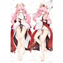 Genshin Impact Dakimakura Yae Miko Body Pillow Case 02