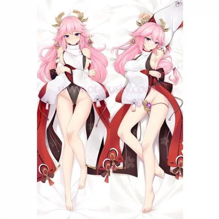 Genshin Impact Dakimakura Yae Miko Body Pillow Case 02