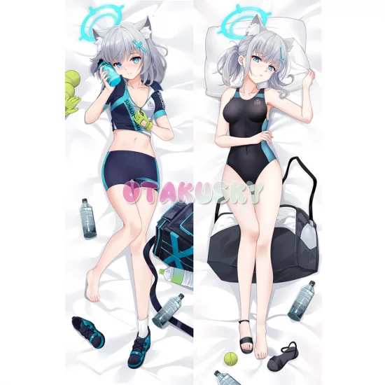 Blue Archive Dakimakura Sunaookami Shiroko Body Pillow Case 04 - Click Image to Close