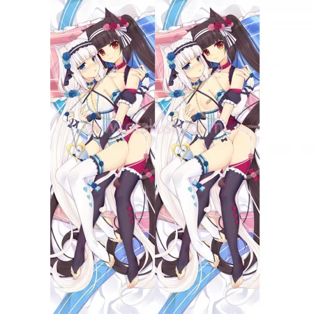 Nekopara Dakimakura Chocola Vanilla Body Pillow Case 05