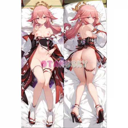 Genshin Impact Dakimakura Yae Miko Body Pillow Case 58