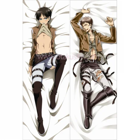 Attack on Titan Dakimakura Eren Yeager Jean Kirstein Body Pillow Case