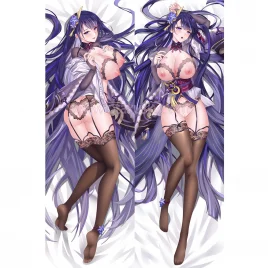 Genshin Impact Dakimakura Baal Raiden Shogun Body Pillow Case 34