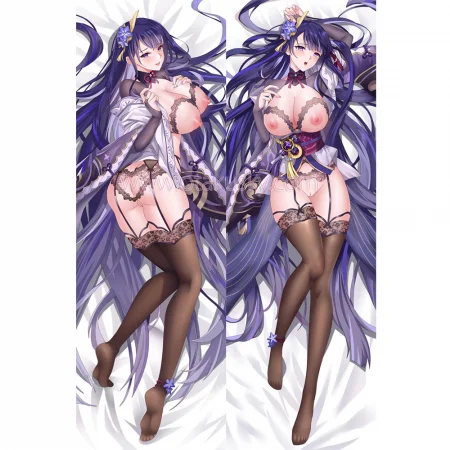 Genshin Impact Dakimakura Baal Raiden Shogun Body Pillow Case 34