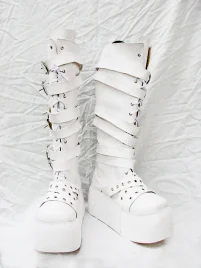 DOD Style White Cosplay Boots 04