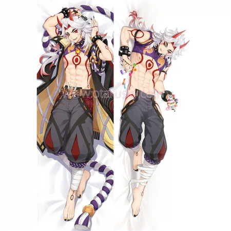 Genshin Impact Dakimakura Arataki Itto Body Pillow Case 02