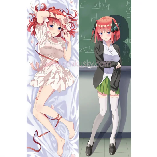 The Quintessential Quintuplets Dakimakura Nakano Nino Body Pillow Case 06 - Click Image to Close