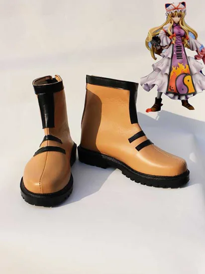 Touhou Project Yukari Yakumo Cosplay Shoes - Click Image to Close