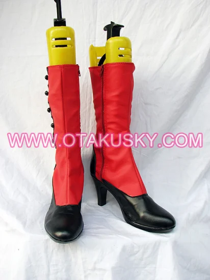 Black Butler Madame Red Cosplay Boots - Click Image to Close