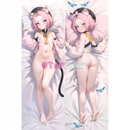 Genshin Impact Dakimakura Diona Body Pillow Case 07