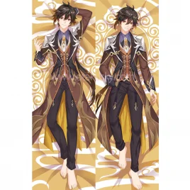 Genshin Impact Dakimakura Zhongli Body Pillow Case 08