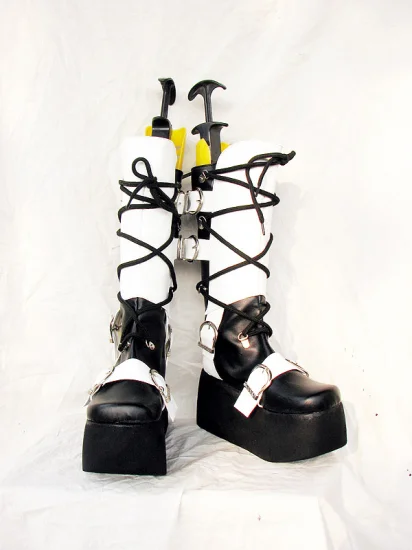 BJD Style White Cosplay Boots - Click Image to Close