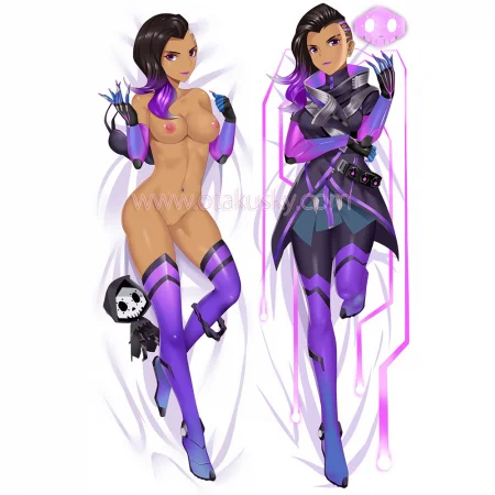 Overwatch OW Dakimakura Sombra Body Pillow Case