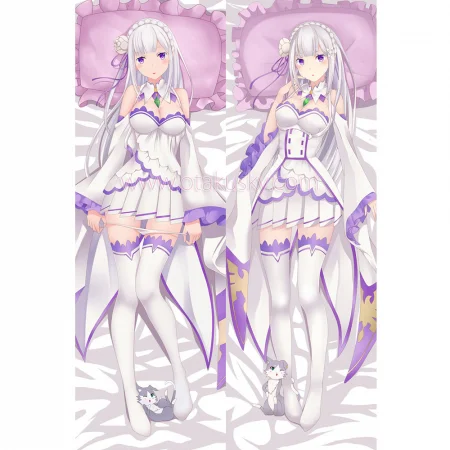 Re:Zero Dakimakura Emilia Body Pillow Case 07