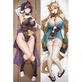 Genshin Impact Dakimakura Kujou Sara Gorou Body Pillow Case