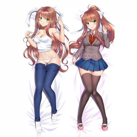 Doki Doki Literature Club! Dakimakura Monika Body Pillow Case 03