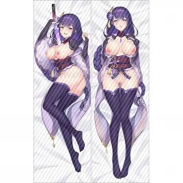 Genshin Impact Dakimakura Baal Raiden Shogun Body Pillow Case 12