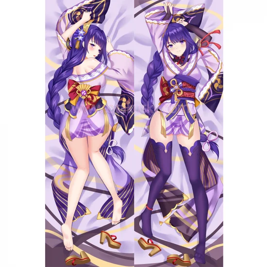 Genshin Impact Dakimakura Baal Raiden Shogun Body Pillow Case 22 - Click Image to Close