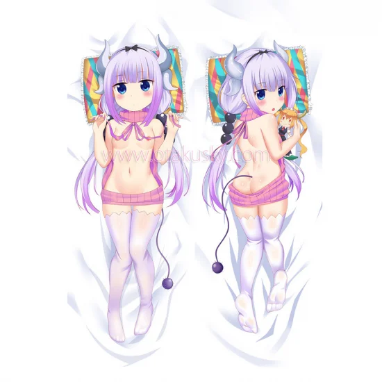 Miss Kobayashi's Dragon Maid Dakimakura Kanna Body Pillow Case 13 - Click Image to Close