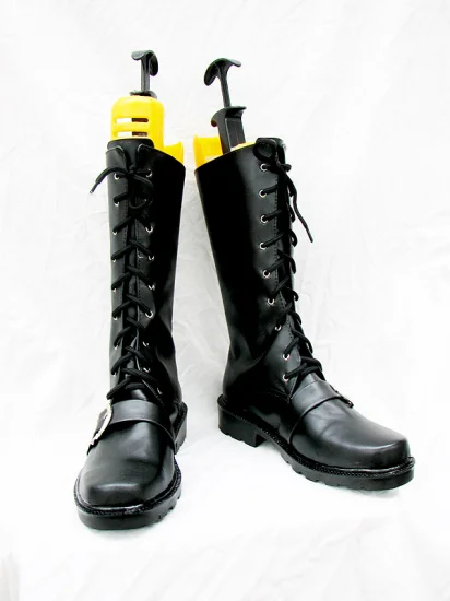 DOD Style Black Cosplay Boots - Click Image to Close