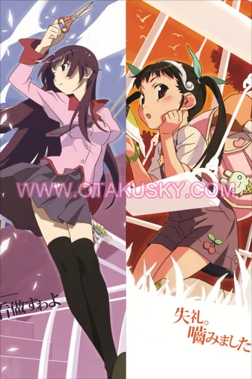 Bakemonogatari Hitagi Senjogahara Body Pillow Case 03