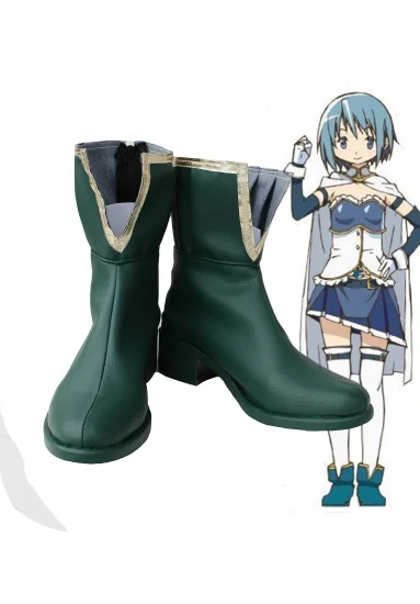 Puella Magi Madoka Magica Sayaka Miki Cosplay Shoes 01 - Click Image to Close