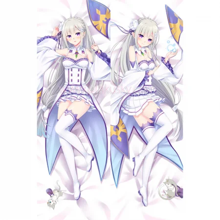 Re:Zero Dakimakura Emilia Body Pillow Case 14